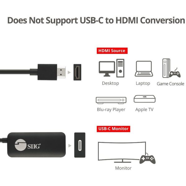 SIIG HDMI to USB-C Port 4K 60Hz Converter Adapter - Image 4