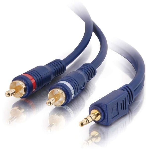 C2G 3ft Velocity One 3.5mm Stereo Male to Two RCA Stereo Male Y-Cable - Image 2