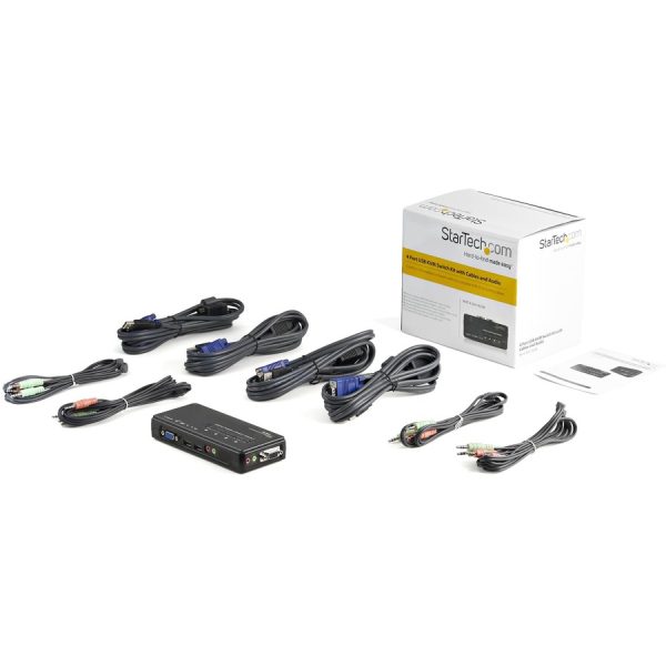 StarTech.com SV411KUSB - KVM / audio switch - USB - 4 ports - 1 local user - Image 2