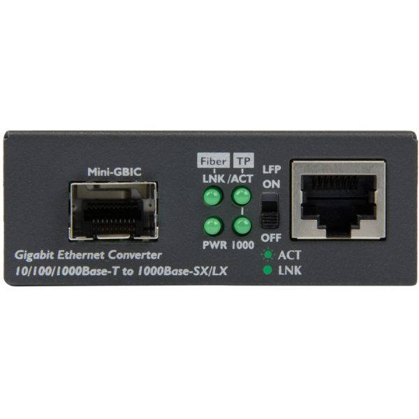 StarTech.com Gigabit Ethernet Fiber Media Converter with Open SFP Slot - Supports 10/100/1000 Networks - Image 2