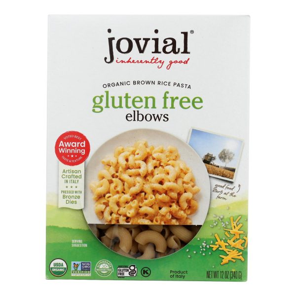 Jovial - Gluten Free Brown Rice Pasta - Elbow - Case of 12 - 12 oz. - Image 3