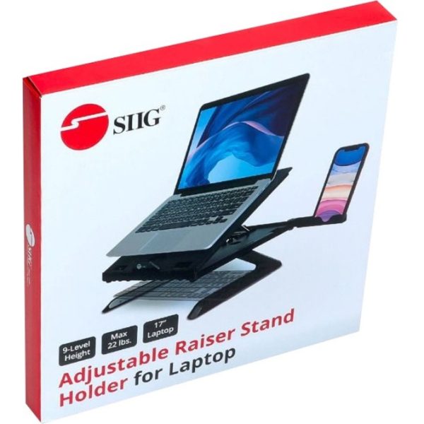 SIIG Adjustable Riser Stand Holder for Laptop up to 17" - Image 4