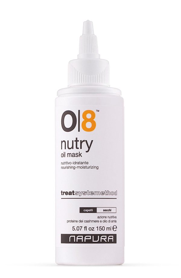O8 Intense Moisture Hair Oil Treatment Mask for Dry Damaged Hair with Cashmere Proteins Amla Jojoba Avocado Oil (5.07 fl oz)   Nourishes Restores Elasticity & Enhances Shine for Dull Hair