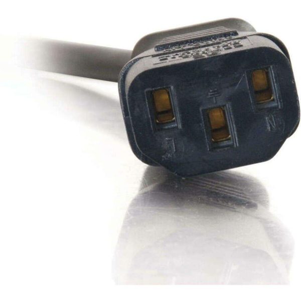 C2G 3ft 18 AWG Universal Flat Panel Power Cord (NEMA 5-15P to IEC320C13) - Image 3