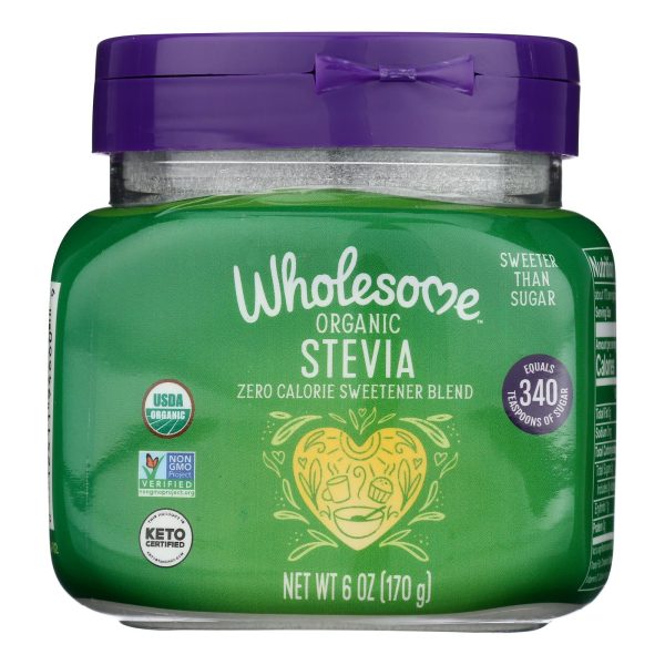 Wholesome! Organic Stevia Jar - Case of 6 - 6 oz - Image 2