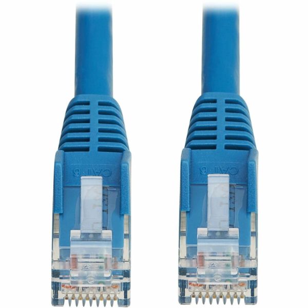 Eaton Tripp Lite Series Cat6 Gigabit Snagless Molded UTP Ethernet Cable (RJ45 M/M), PoE, LSZH, Blue, 0.5 m (1.6 ft.) - Image 2