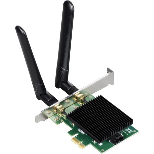 TRENDnet TEW-907ECH IEEE 802.11ax Bluetooth 5.2 Dual Band Wi-Fi/Bluetooth Combo Adapter for Desktop Computer - TAA Compliant - Image 8