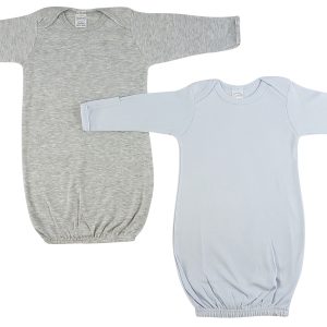 Boy Newborn Baby 2 Piece Gown Set Ls_0672