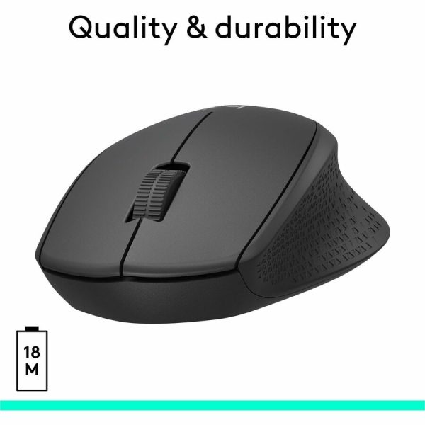 Logitech M330 SILENT PLUS Wireless Mouse, 2.4GHz with USB Receiver, Optical Tracking, Quiet & Lightweight, Black - Image 6