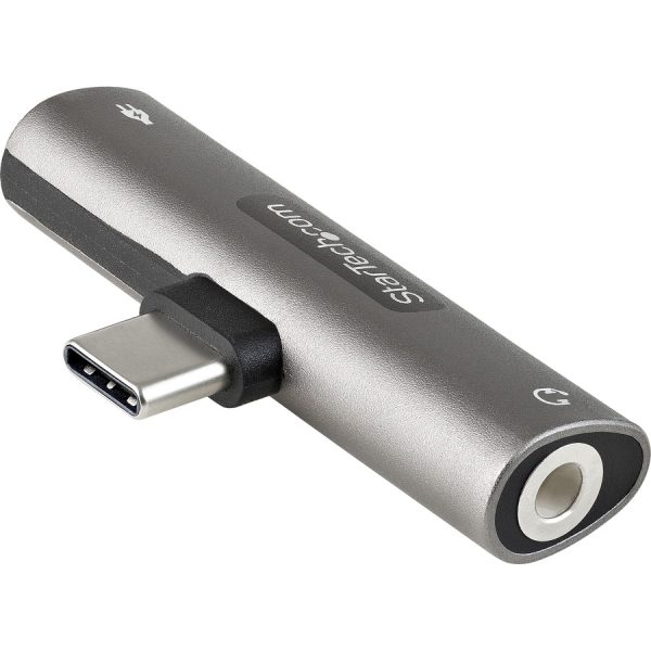 StarTech.com USB C Audio & Charge Adapter, USB-C Audio Adapter with 3.5mm Headset Jack and USB Type-C PD Charging, For USB-C Phone/Tablet - Image 5