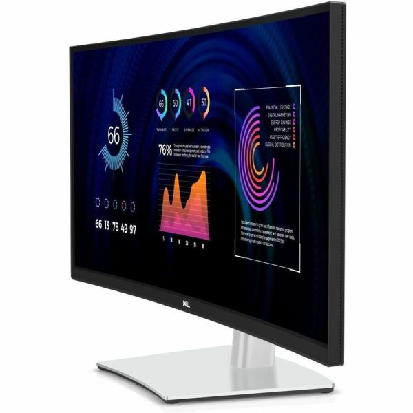 Dell P3424WE 34" Class UW-QHD Curved Screen LED Monitor - 21:9 - Black, Silver - Image 4