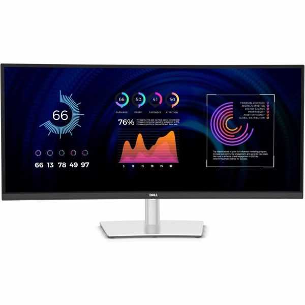 Dell P3424WE 34" Class UW-QHD Curved Screen LED Monitor - 21:9 - Black, Silver - Image 11