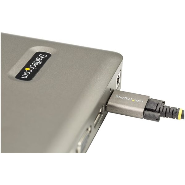 StarTech.com USB C Dock, USB-C to DisplayPort 4K 30Hz or VGA, 65W PD3.0, 4-Port USB 3.1 Gen 1 Hub, GbE, Universal USB C Docking Station - Image 2