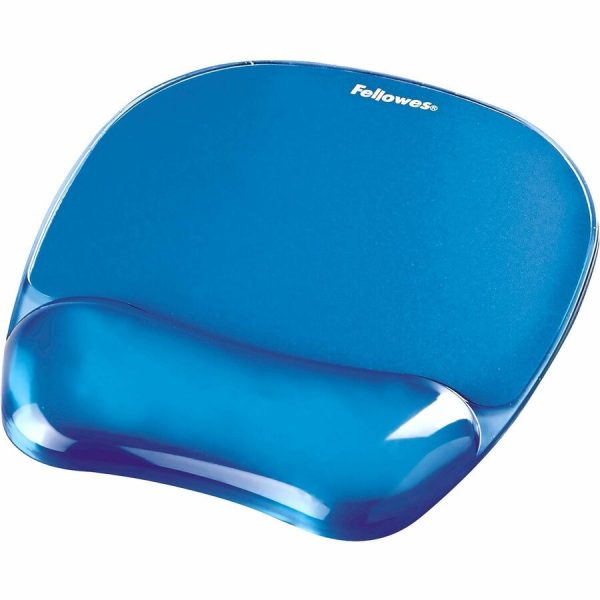 Fellowes® Crystals™ Gel Mouse Pad Wrist Rest - Blue (91141) - Image 2