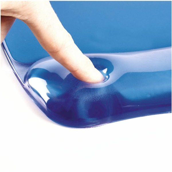 Fellowes® Crystals™ Gel Mouse Pad Wrist Rest - Blue (91141) - Image 5