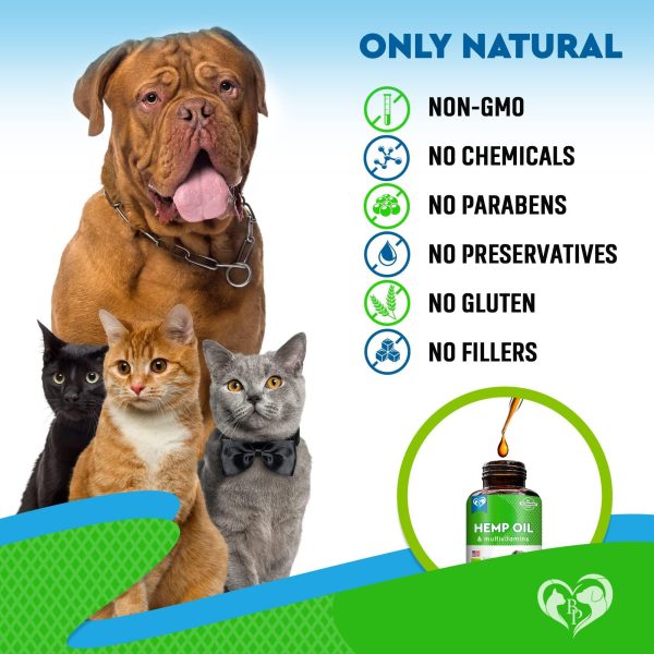 Cat & Dog Hemp Oil Drops   Pet Calming Anti Anxiety & Herbal Stress Relief   Natural Organic Liquid Medication for Arthritis & Hip Joint Pain Releaf   Dog Sedative Supplements Made in USA - Image 6