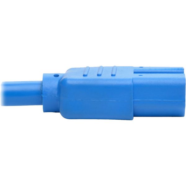 Eaton Tripp Lite Series Power Cord C14 to C15 - Heavy-Duty, 15A, 250V, 14 AWG, 3 ft. (0.91 m), Blue - Image 4