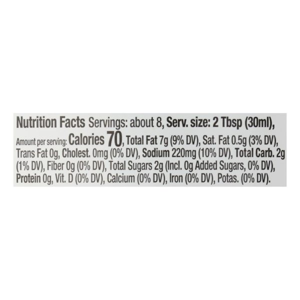 Organic Ville Organic Dressing - French - Case of 6 - 8 Fl oz.