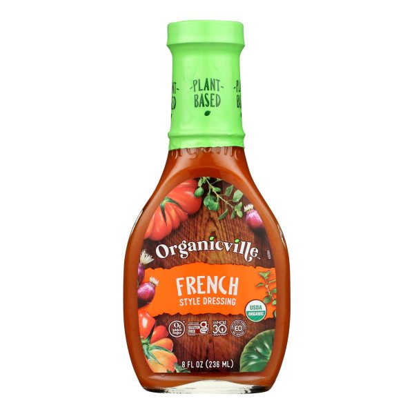 Organic Ville Organic Dressing - French - Case of 6 - 8 Fl oz. - Image 3