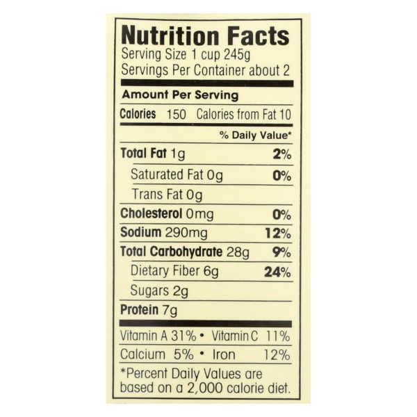 Dr. McDougall's Organic Black Bean Lower Sodium Soup - Case of 6 - 18 oz. - Image 2