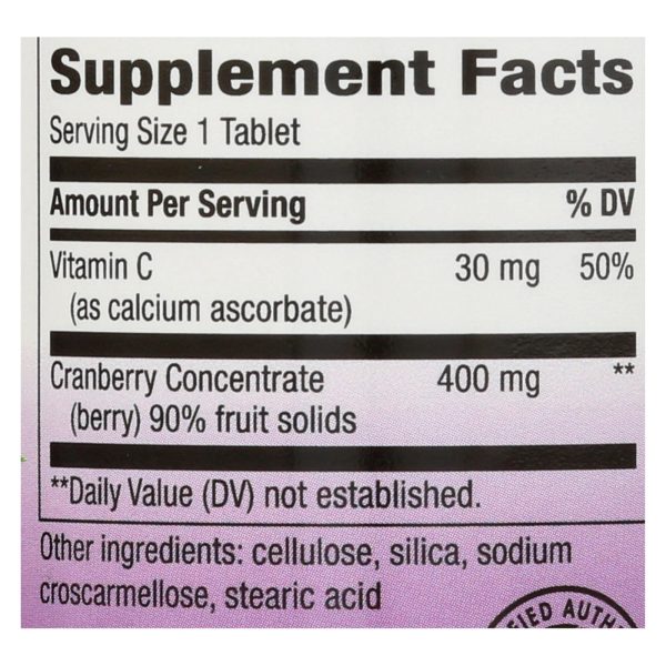 Nature's Way - Standardized Cranberry - 60 Tablets - Image 2