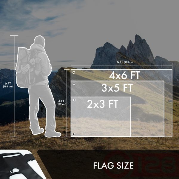 G128 Come and Take It Flag (Rifle Flag) | 3x5 feet | Double Sided Embroidered 210D Indoor/Outdoor, Vibrant Colors, Brass Grommets, Heavy Duty Polyester, 3-ply - Image 8