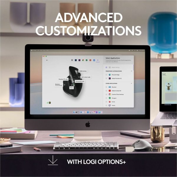 Logitech MX Master 3S for Mac - Wireless Bluetooth Mouse with Ultra-fast Scrolling, 8K DPI, Quiet Clicks, Space Gray - Image 7