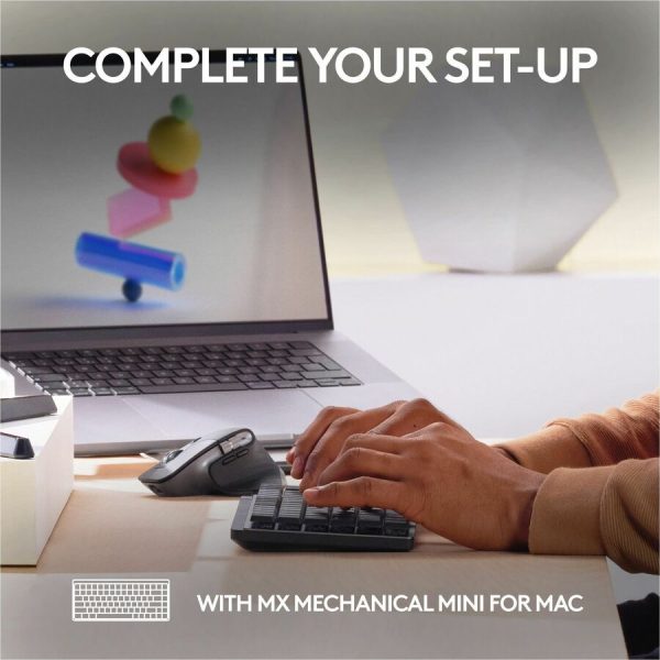 Logitech MX Master 3S for Mac - Wireless Bluetooth Mouse with Ultra-fast Scrolling, 8K DPI, Quiet Clicks, Space Gray - Image 9