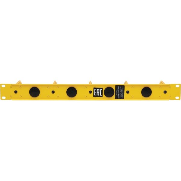 Eaton Tripp Lite Series Horizontal Cable Manager - Flexible Rings, Yellow, 1U - Image 2
