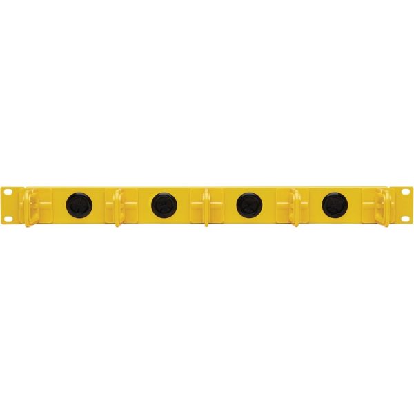 Eaton Tripp Lite Series Horizontal Cable Manager - Flexible Rings, Yellow, 1U - Image 4