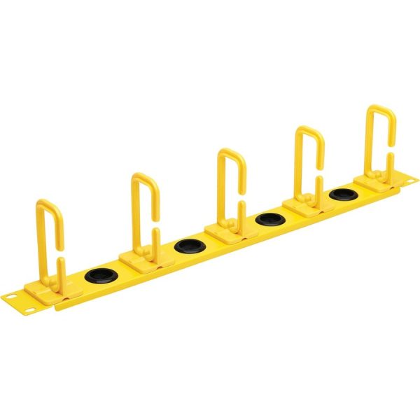 Eaton Tripp Lite Series Horizontal Cable Manager - Flexible Rings, Yellow, 1U - Image 8