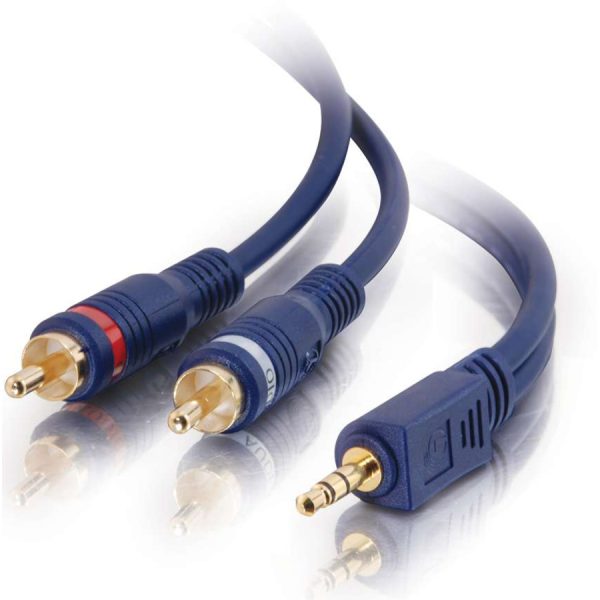 C2G 50ft Velocity One 3.5mm Stereo Male to Two RCA Stereo Male Y-Cable - Image 2