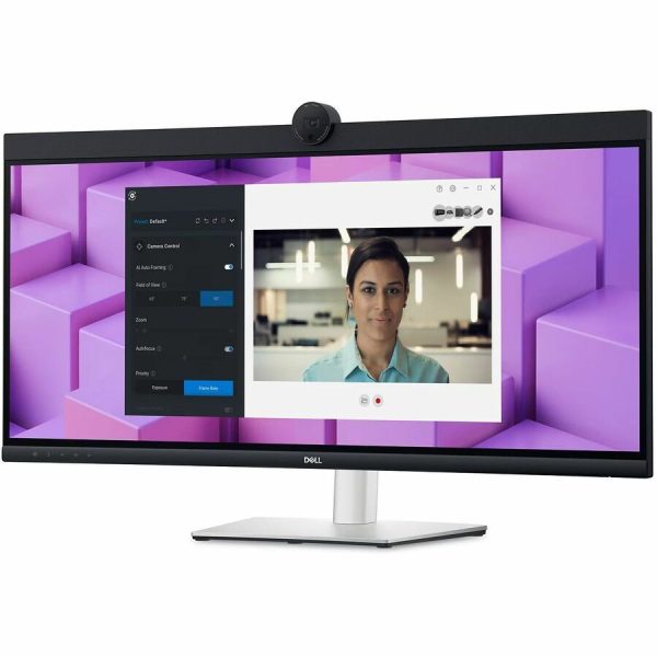 Dell P3424WEB 34" Class Webcam UW-QHD Curved Screen LED Monitor - 21:9 - Black, Silver - Image 10