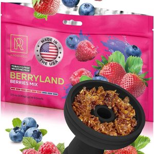 Hookah Flavor Berries Mix Herbal Berryland   100 Gram   3.5 ounce Hookah Shisha Tobacco Free Molasses Hookah Tobacco & Nicotine Free with Real Organic Shisha Hookah Flavors (1 Count)