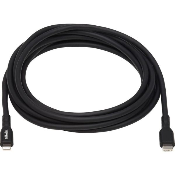 Eaton Tripp Lite Series USB-C to Lightning Sync/Charge Cable (M/M), MFi Certified, Black, 3 m (9.8 ft.) - Image 2