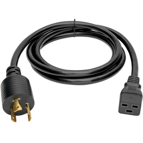 Eaton Tripp Lite Series Power Cord, C19 to NEMA L6-20 - Heavy-Duty, 20A, 250V, 12 AWG, 10 ft. (3.05 m), Black - Image 2