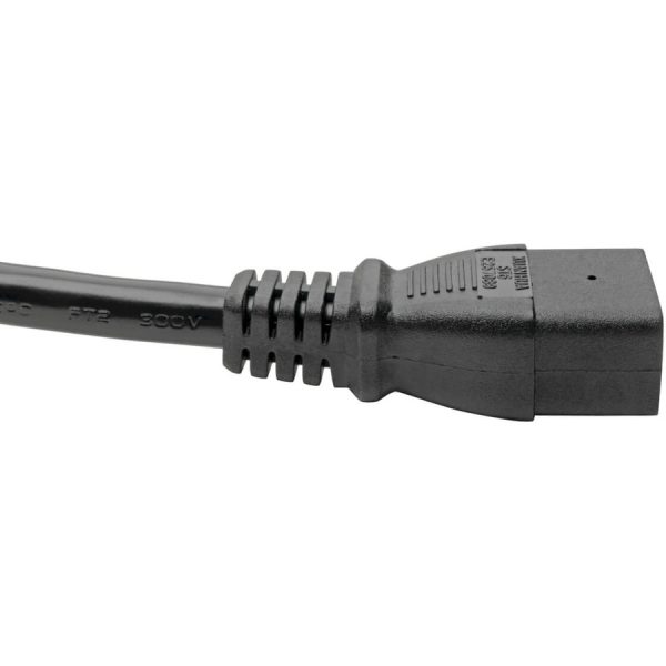 Eaton Tripp Lite Series Power Cord, C19 to NEMA L6-20 - Heavy-Duty, 20A, 250V, 12 AWG, 10 ft. (3.05 m), Black - Image 4