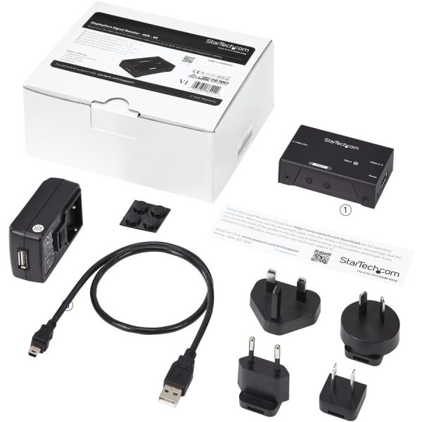 StarTech.com DisplayPort Signal Booster - DisplayPort Extender - DP Video Signal Amplifier - 4K 60Hz - Image 2