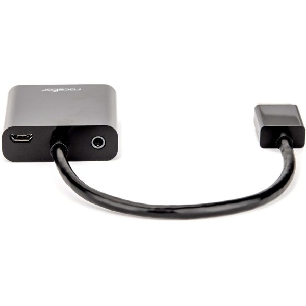 Rocstor HDMI to VGA Adapter Converter M/F - 6"- For Ultrabook, Laptop, Monitor, Projectors, Desktop PC, Laptop - 1920x1080 - 1 Pack - 1 x HDMI Male Digital Audio/Video - 1 x HD-15 Female VGA - 6 Inch - Black - ADAPTER HDMI TO VGA HD15 - Image 5