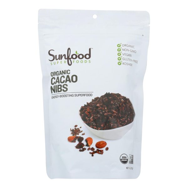 Sunfood - Cacao Nibs Og1 - EA of 1-8 OZ - Image 3
