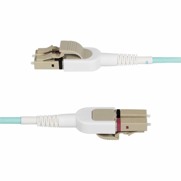 StarTech.com 5m (16.4ft) LC to LC (UPC) OM4 Switchable Fiber Optic Cable 50/125, 100G, Toolless Polarity Switching, LSZH Fiber Jumper Cord - Image 3