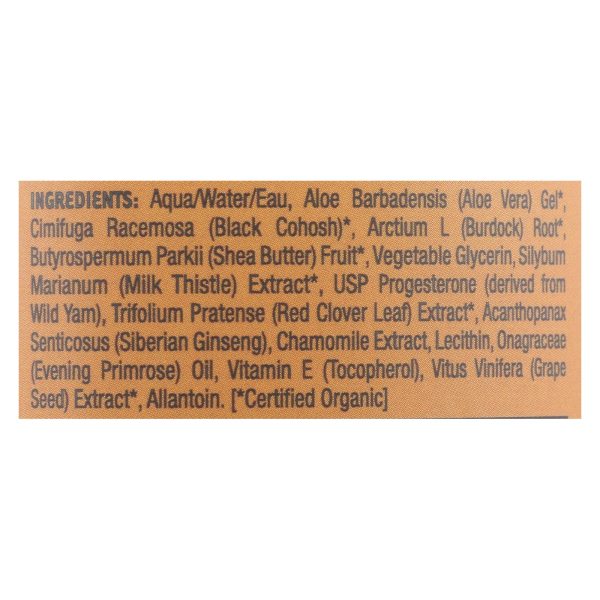 Organic Excellence Balance Plus Therapy Bio-identical Progesterone Cream with phytoestrogens - 3 oz - Image 2