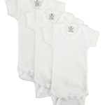 White Short Sleeve One Piece 3 Pack 001p