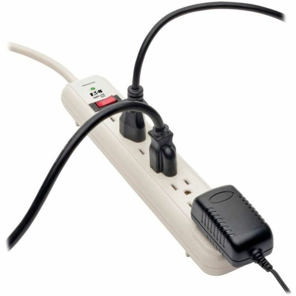 Eaton Tripp Lite Series Protect It! 7-Outlet Surge Protector, 25 ft. Cord, 1080 Joules, Diagnostic LED, Light Gray Housing - Image 3