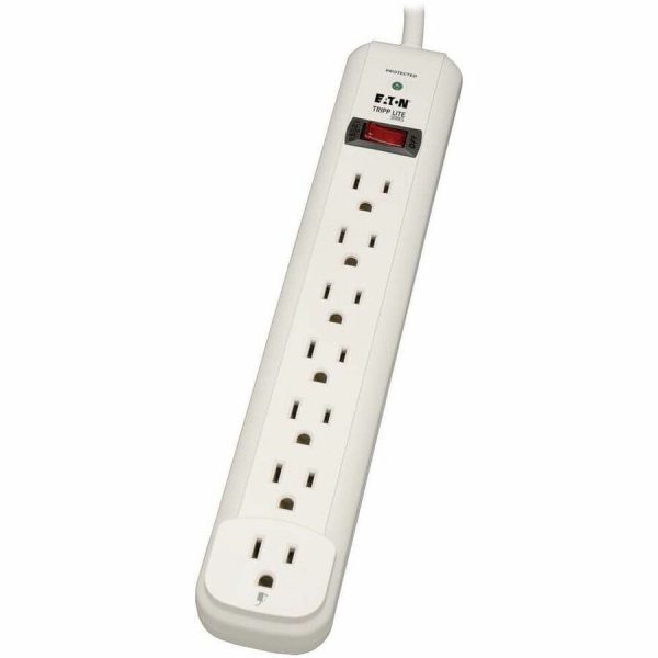 Eaton Tripp Lite Series Protect It! 7-Outlet Surge Protector, 25 ft. Cord, 1080 Joules, Diagnostic LED, Light Gray Housing - Image 8