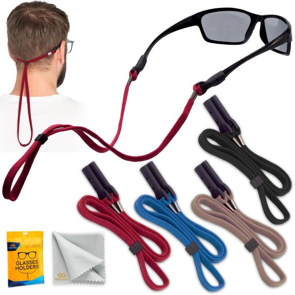 SIGONNA Eye Glasses Holder Around Neck - 4 Glasses Straps for Men Women - Glasses Holder Strap Retainer