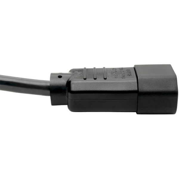 Eaton Tripp Lite Series PDU Power Cord, C13 to C14 - 10A, 250V, 18 AWG, 2 ft. (0.61 m), Black - Image 3
