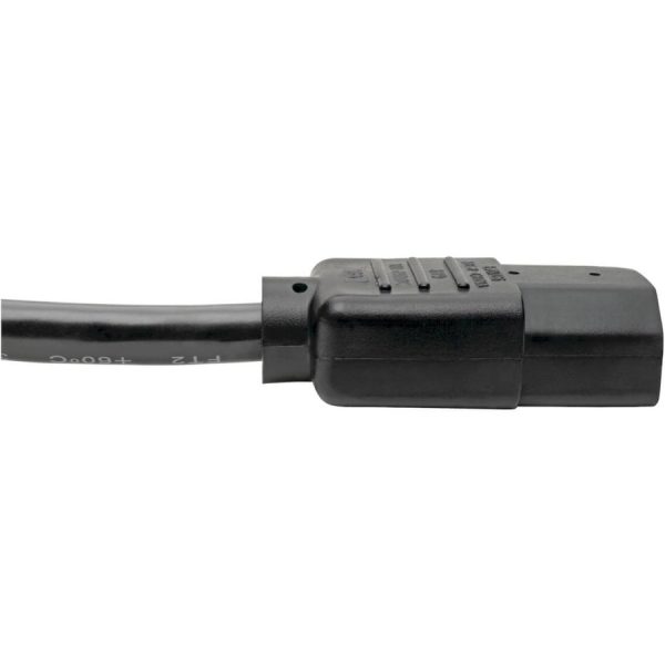 Eaton Tripp Lite Series PDU Power Cord, C13 to C14 - 10A, 250V, 18 AWG, 2 ft. (0.61 m), Black - Image 4
