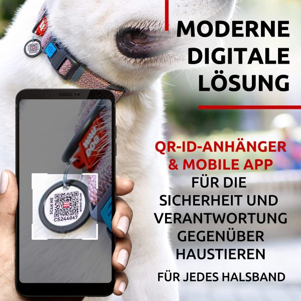 Reflective Cotton Dog Collar Eco Friendly Alt to Nylon Collar for Small Medium and Large Dogs   Pet Collar with QR ID Tag   Puppy Collar for Large Breed Dogs   Adjustable Male Female Dog Collar - Image 6