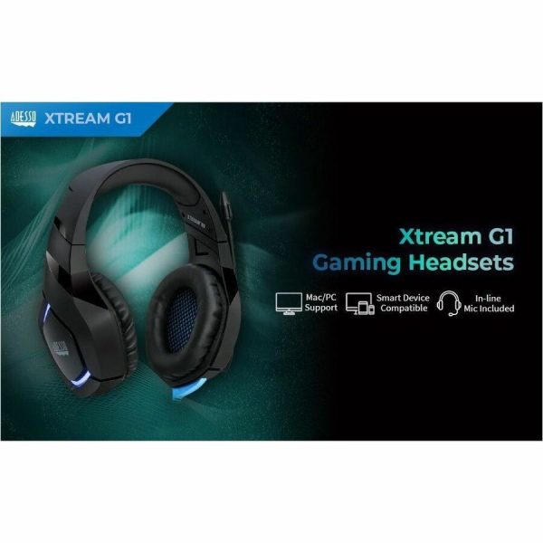 Adesso Stereo Gaming Headset with Microphone - Image 2